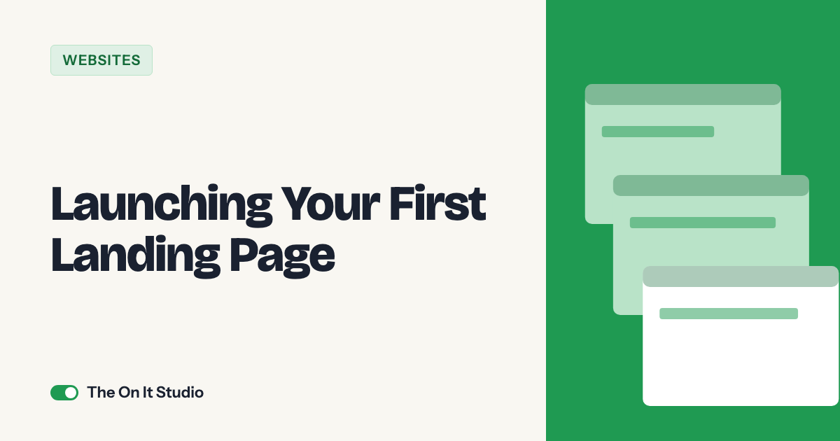 Launching Your First Landing Page