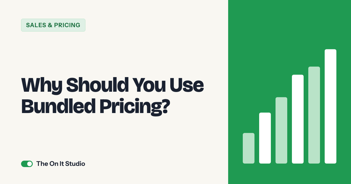 Why Should You Use Bundled Pricing?