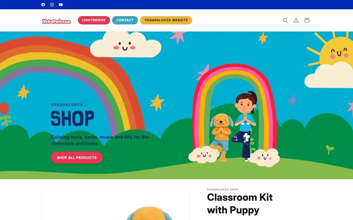 Shopify store we run day to day for a kids wellness brand